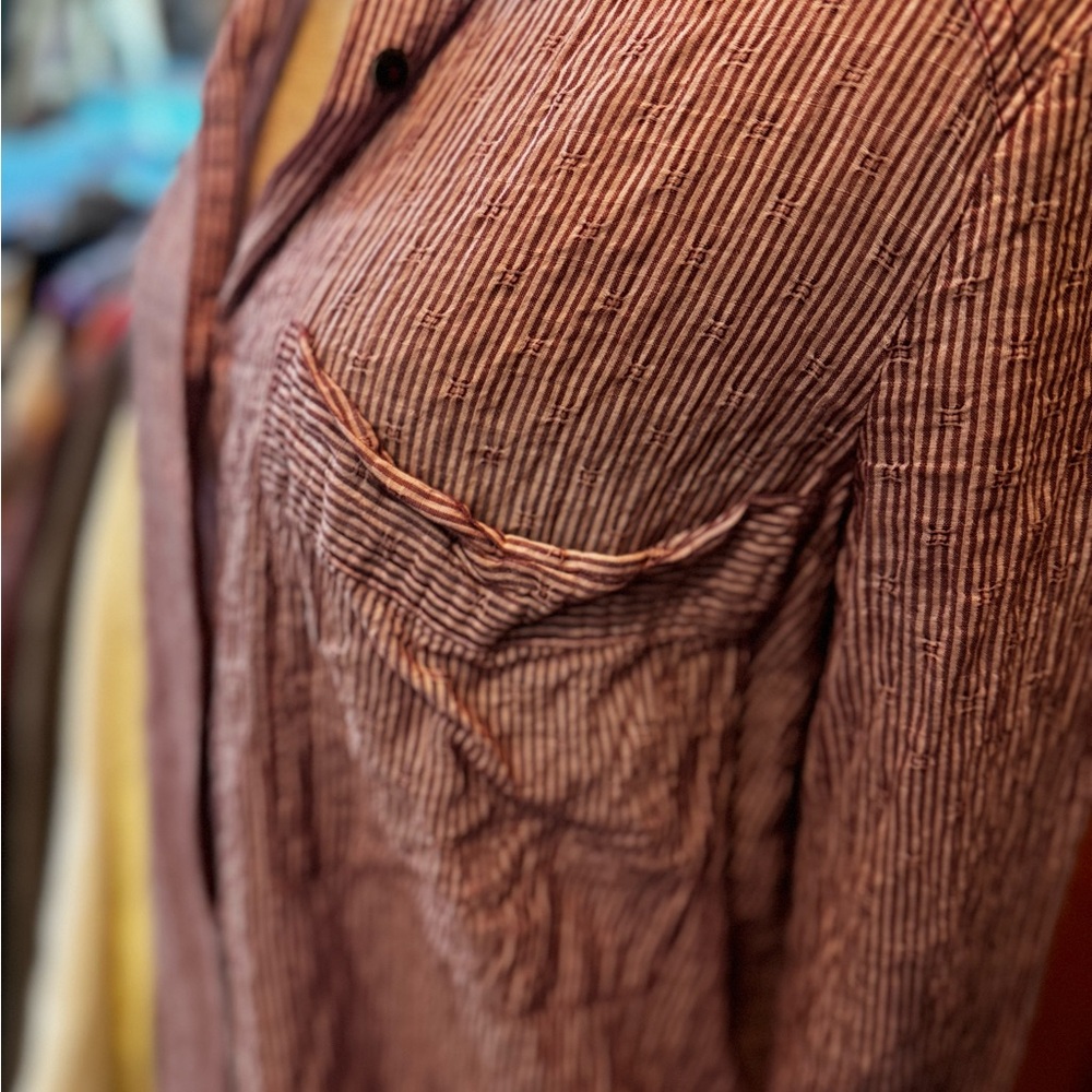 Free People Pink Striped Top - Picture 3 of 4